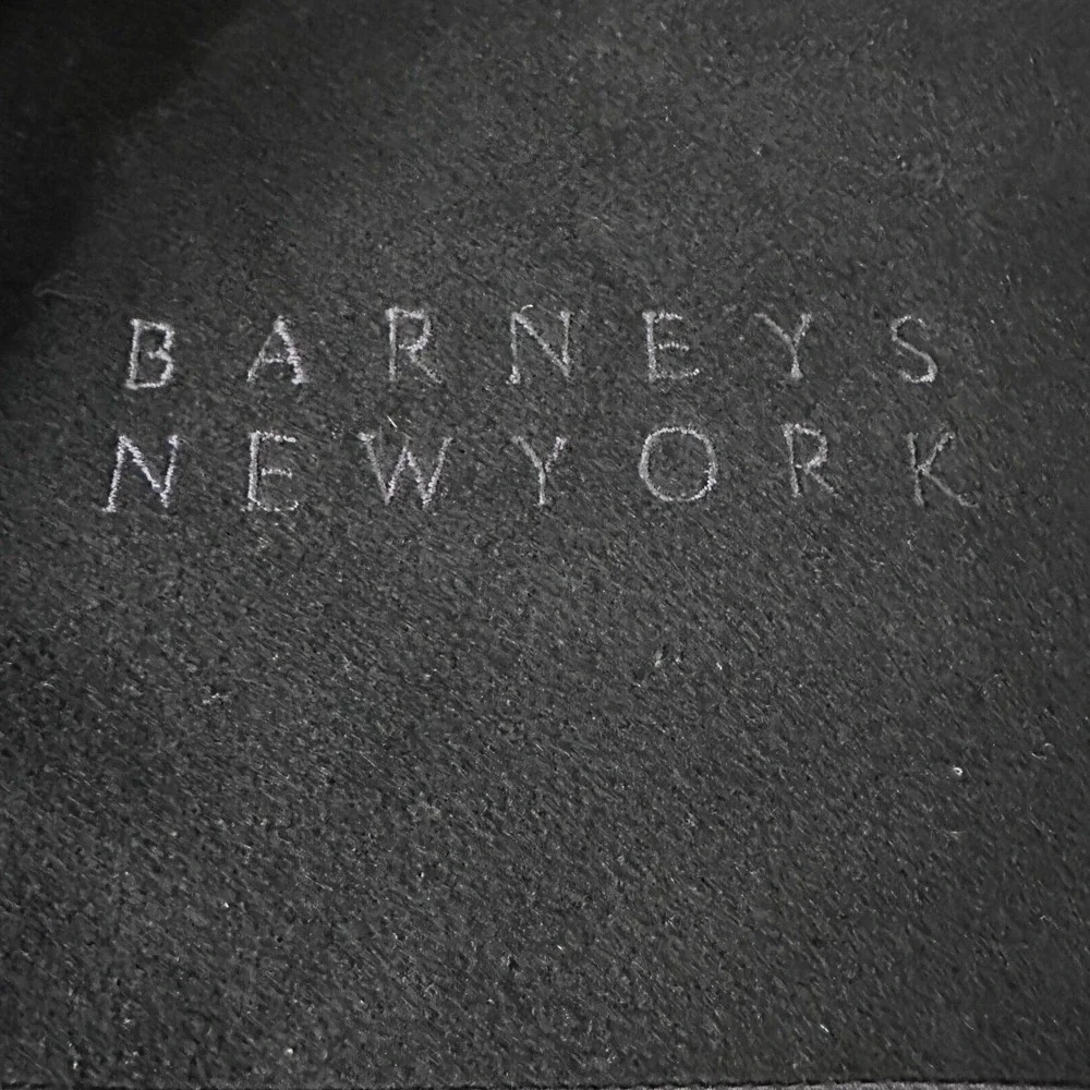 Barney’s New York Peacoat Coat Men’s US 36R Black Button Front 100% Cashmere‎